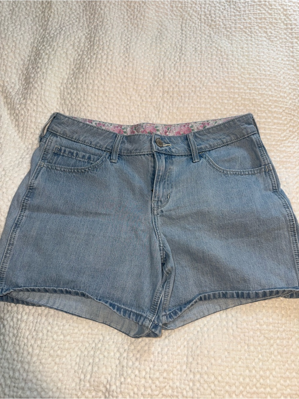 Hollister Light Wash Denim Jean Shorts